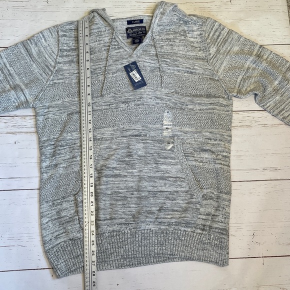 Men’s American Rag Hooded Gray Sweater with Drawstring, size XL, NWT - Picture 14 of 15